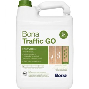 5L Bona Traffic Go 2K Parkettlack, extramatt, für Treppen & Parkettböden.