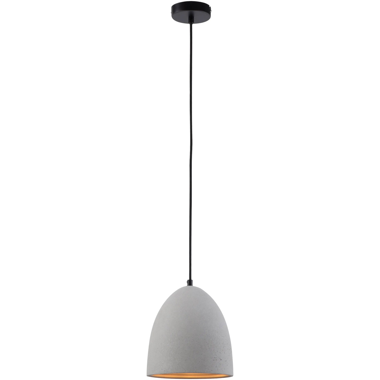 Moderne Paul Neuhaus Pendelleuchte Eton in Betonoptik, Ø 21 cm. Hängelampe für den Innenbereich.