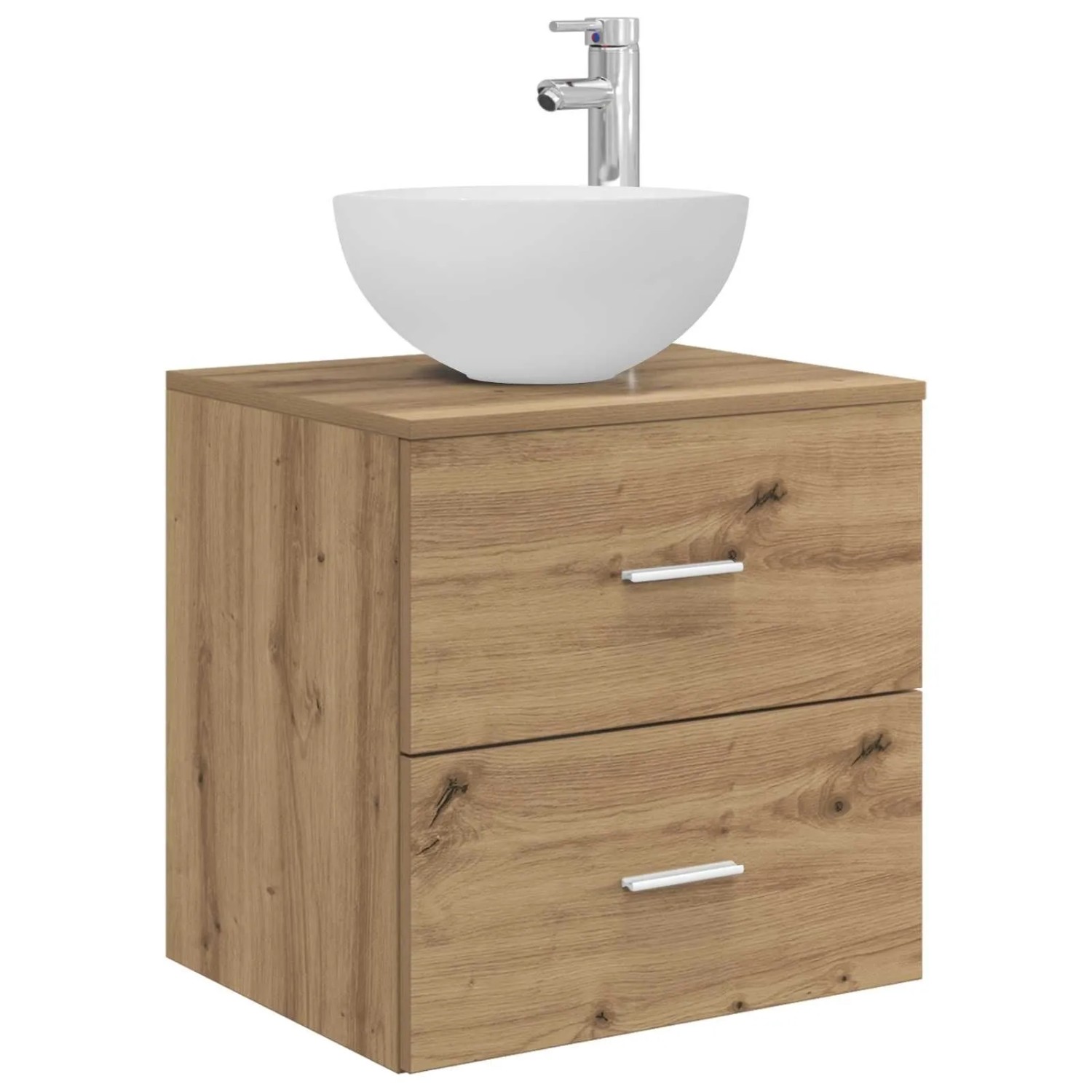 vidaXL Wandmontierte Waschtisch Artisan-Eiche 49,5 x 41 x 64,5 cm 890269