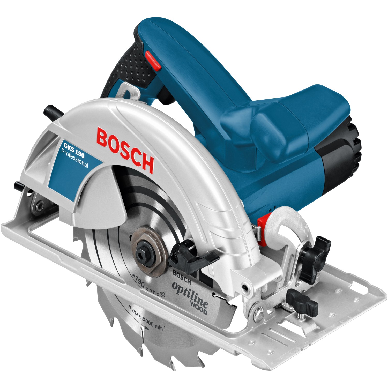 Bosch Professional Handkreissäge GKS 190 1.400 W inkl. Kreissägeblatt Ø 190 mm