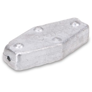 Westline Sechskantblei 30g, 3er-Set für Angeln mit zwei Löchern zur Befestigung.