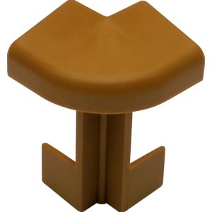 Außenecke für Teppichleiste Buche, passend für Classic 50, Detailansicht.