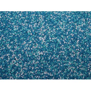 Nuber Aquarien-Zierkies Amazonas-Light, 2-3 mm, blau-weiß gemischt, als Bodengrund für Aquarien.