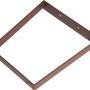 Bankgestell V-Form in Rostoptik, 400x420 mm, für individuelle Bänke.
