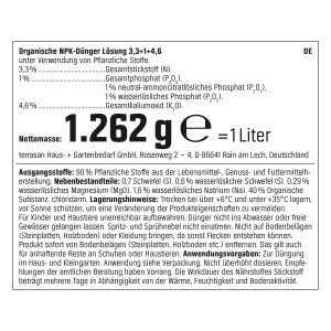 GROW by OBI BIO Tomaten-Dünger, 1l. Organisch-mineralischer NPK-Dünger für aromatische Tomaten.