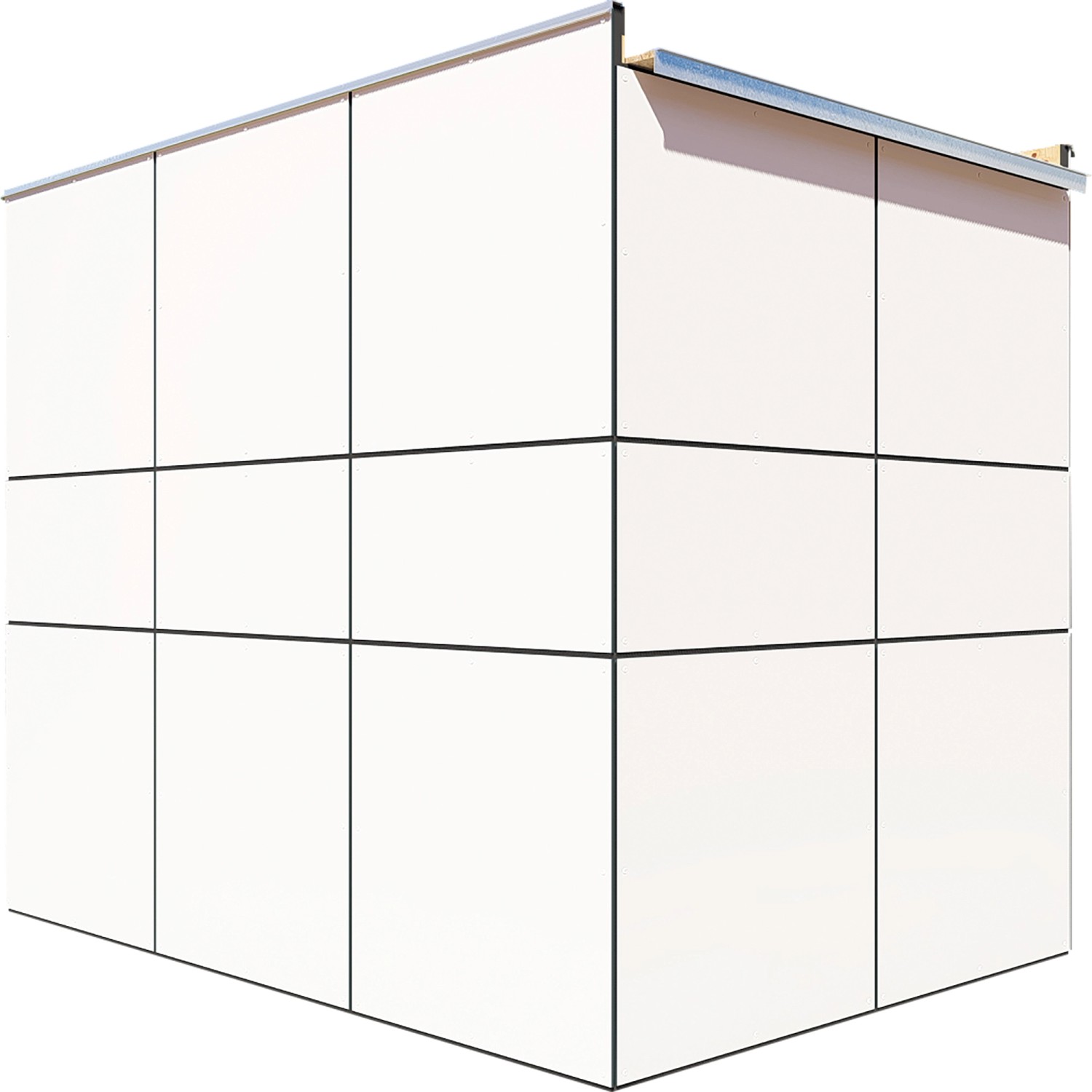 Modernes, weißes Bertilo Gartenhaus HPL Bike Port (155x229cm) aus der Kategorie Holz-Gartenhäuser.