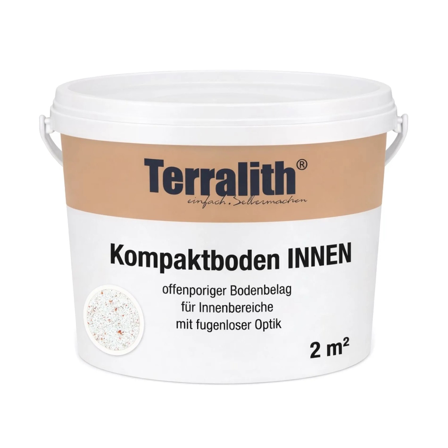 Terralith Kompaktboden Mix Bianco 103 für 2 m²