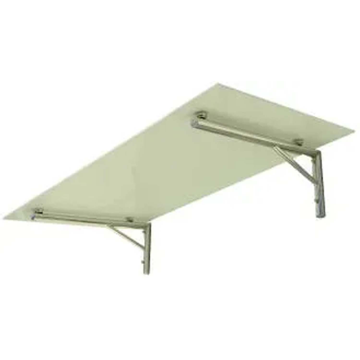 Dein Bau Projekt Glasvordach Zugspitze Milchglas VS-Glas 275 x 90 cm