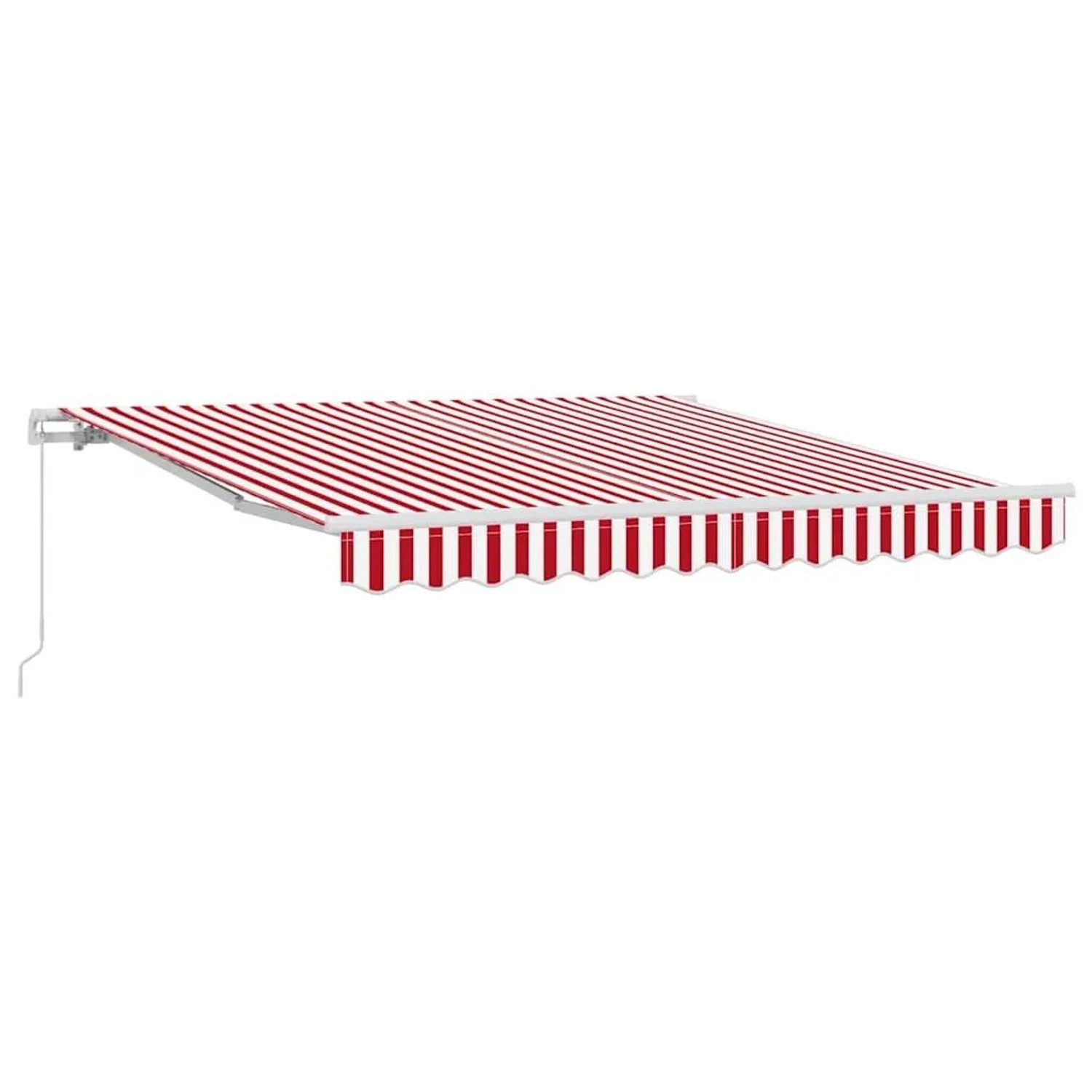 vidaXL Einziehbare Markise Rot und Weiß 350 x 250 cm 3330267 günstig online kaufen