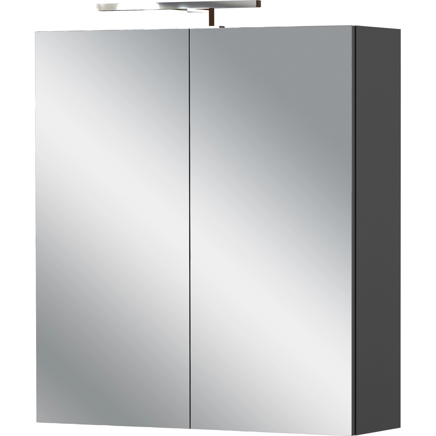 Germania Spiegelschrank Arcena 1395 Graphit 60 cm x 71 cm x 23 cm günstig online kaufen