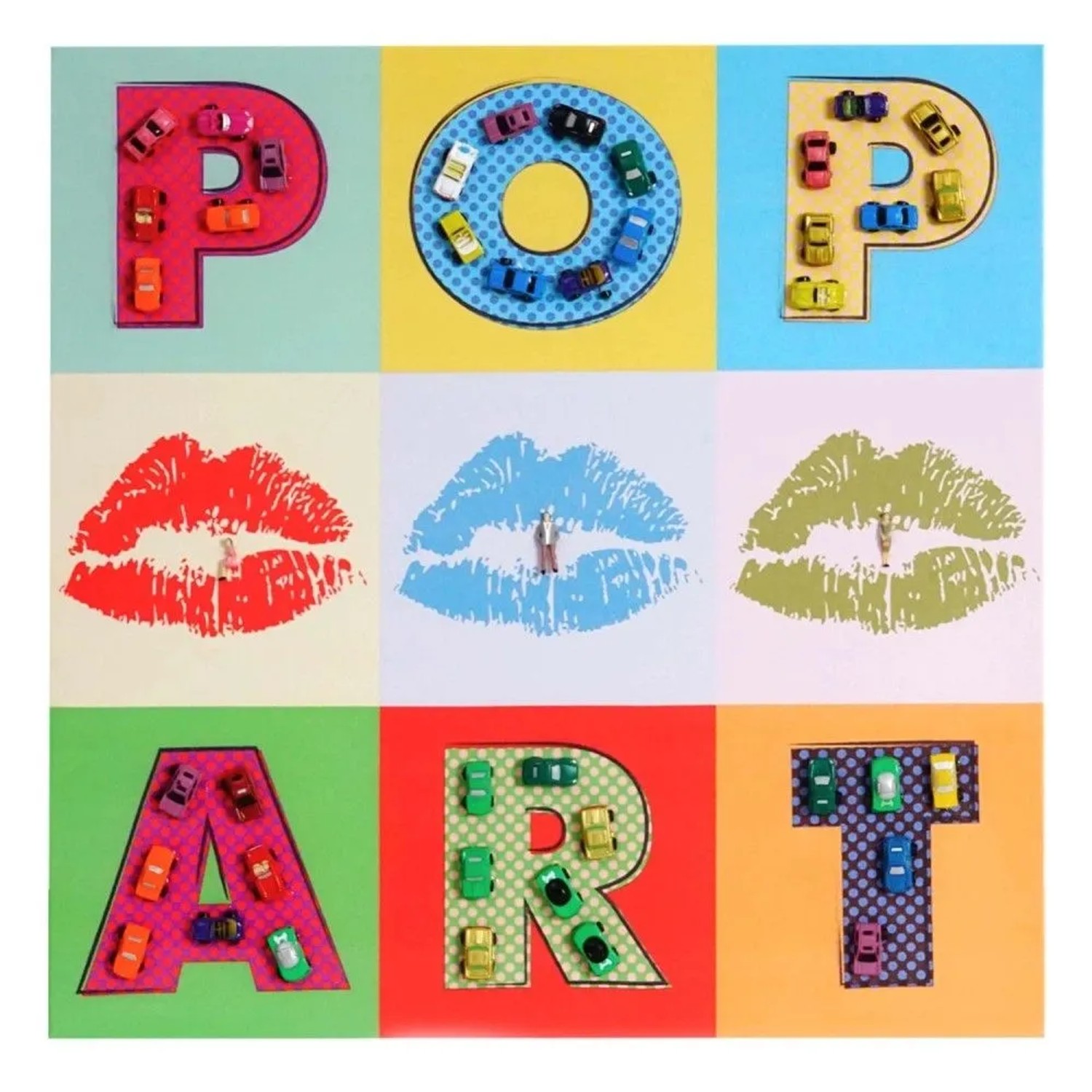 MCW Leinwandbild Pop Art mit Autos