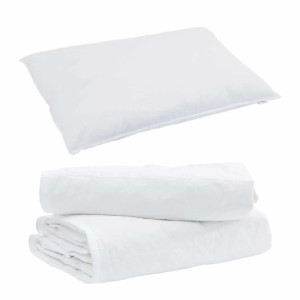 vidaXL 2-in-1 Bettdecke mit Kissen 2-Tlg Weiß Daunenfeder 3376356