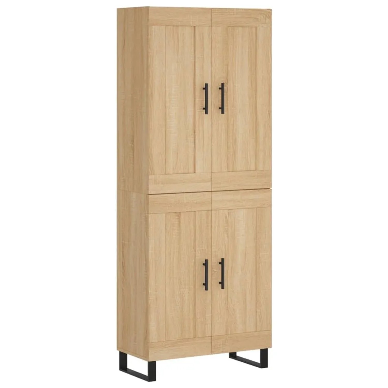 vidaXL Highboard Sonoma-Eiche 69,5x34x180 cm Holzwerkstoff 3199708