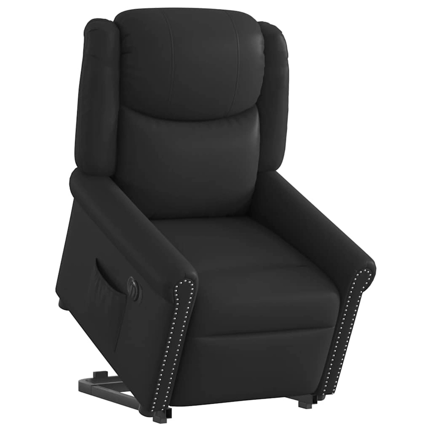 vidaXL Relaxsessel Aufstehen Elektrisch Glänzend Schwarz Kunstleder 3303422 günstig online kaufen