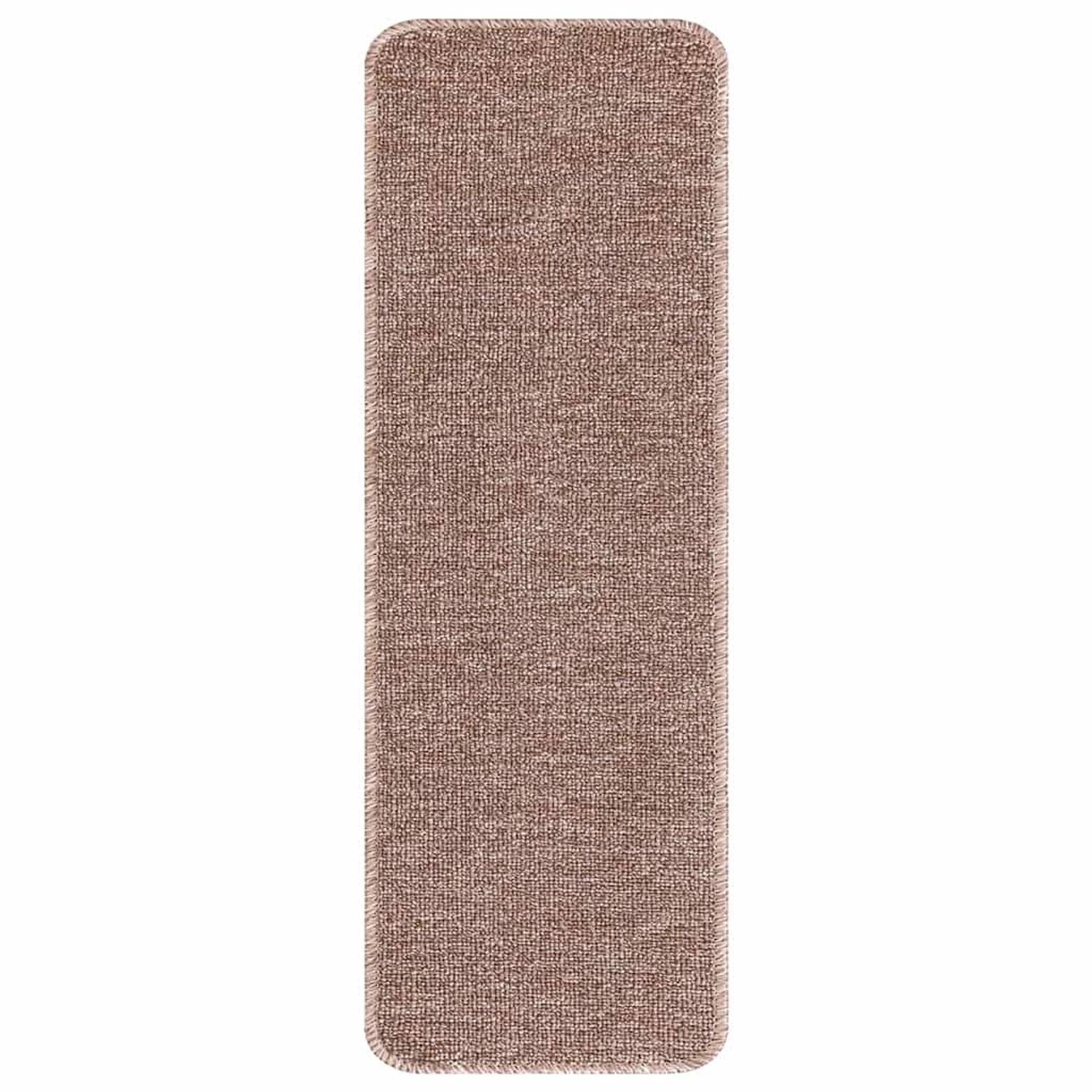 vidaXL Rutschfeste Treppenmatten 15 Stk Hellbraun 60 x 25 cm PP 4019804 günstig online kaufen