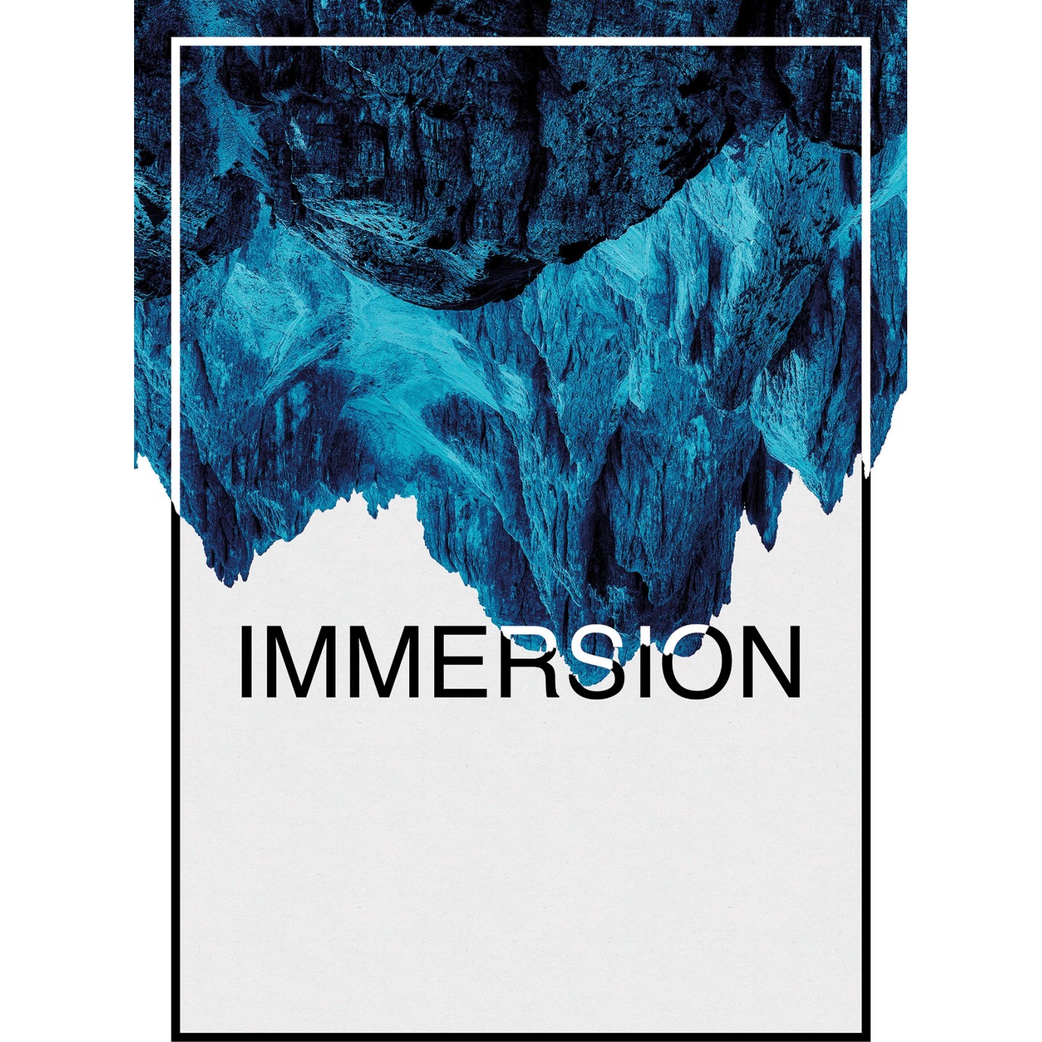 Komar Wandbild Immersion Blue 50 x 70 cm