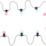 Globo LED-Lichterkette Nirvana, 7,5 m, mit 10 bunten LED-Lampen für Außen-Dekoration.