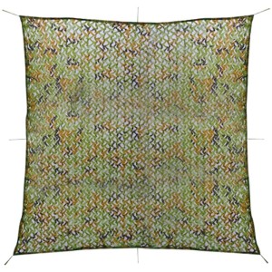 Grünes 4x4m Tarnnetz mit US Woodland Muster, wasserdicht und UV-beständig, ideal als Abdeckmaterial.
