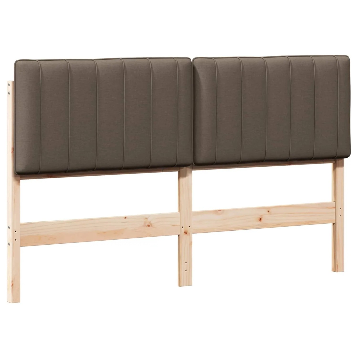 vidaXL Gepolstertes Kopfteil mit Kopfteil Braun und Taupe 150 cm 880176