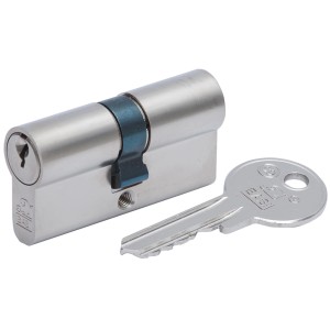 Profilzylinder mit Not- und Gefahrenfunktion, 35/40 mm, inklusive Schlüssel.