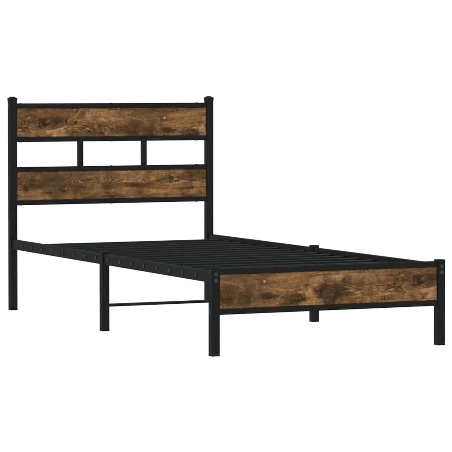 vidaXL Bettgestell ohne Matratze mit Kopfteil Sonoma-Eiche 100x200 cm 40171 günstig online kaufen