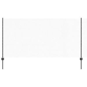 Grauer vidaXL Zaun mit Pfosten, 1,2 x 25 m, aus Stahl für Garten & Grundstück.