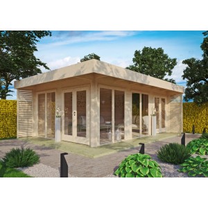 Fjordholz Gartenlounge Modell Lina 44 B Naturbelassen