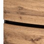 Detailaufnahme: Held Möbel Waschtisch Salerno, 80 cm, Wotaneiche/Graphitgrau, mit Schubladen.