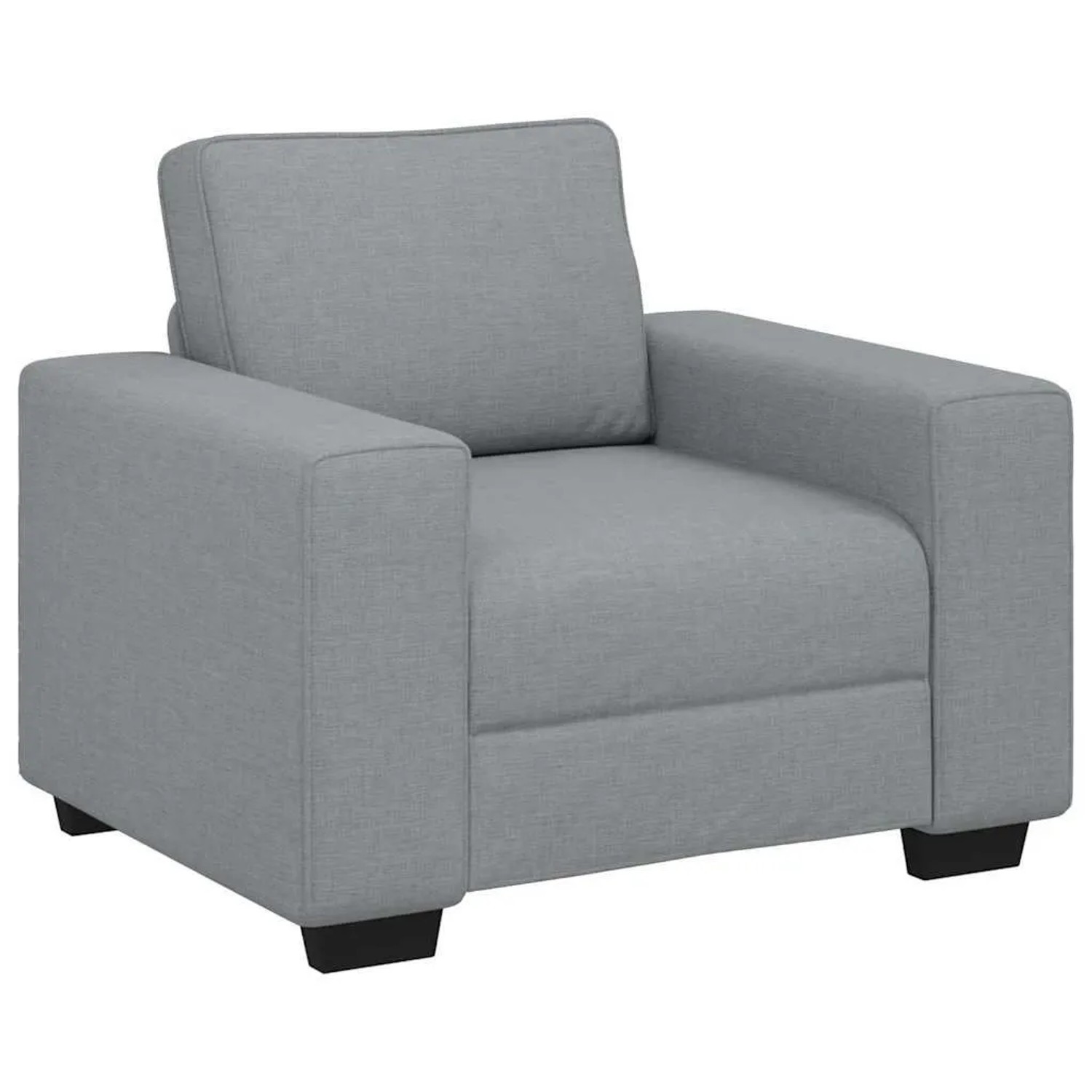 vidaXL Sessel Hellgrau 100x77x82 cm Stoff 4105146