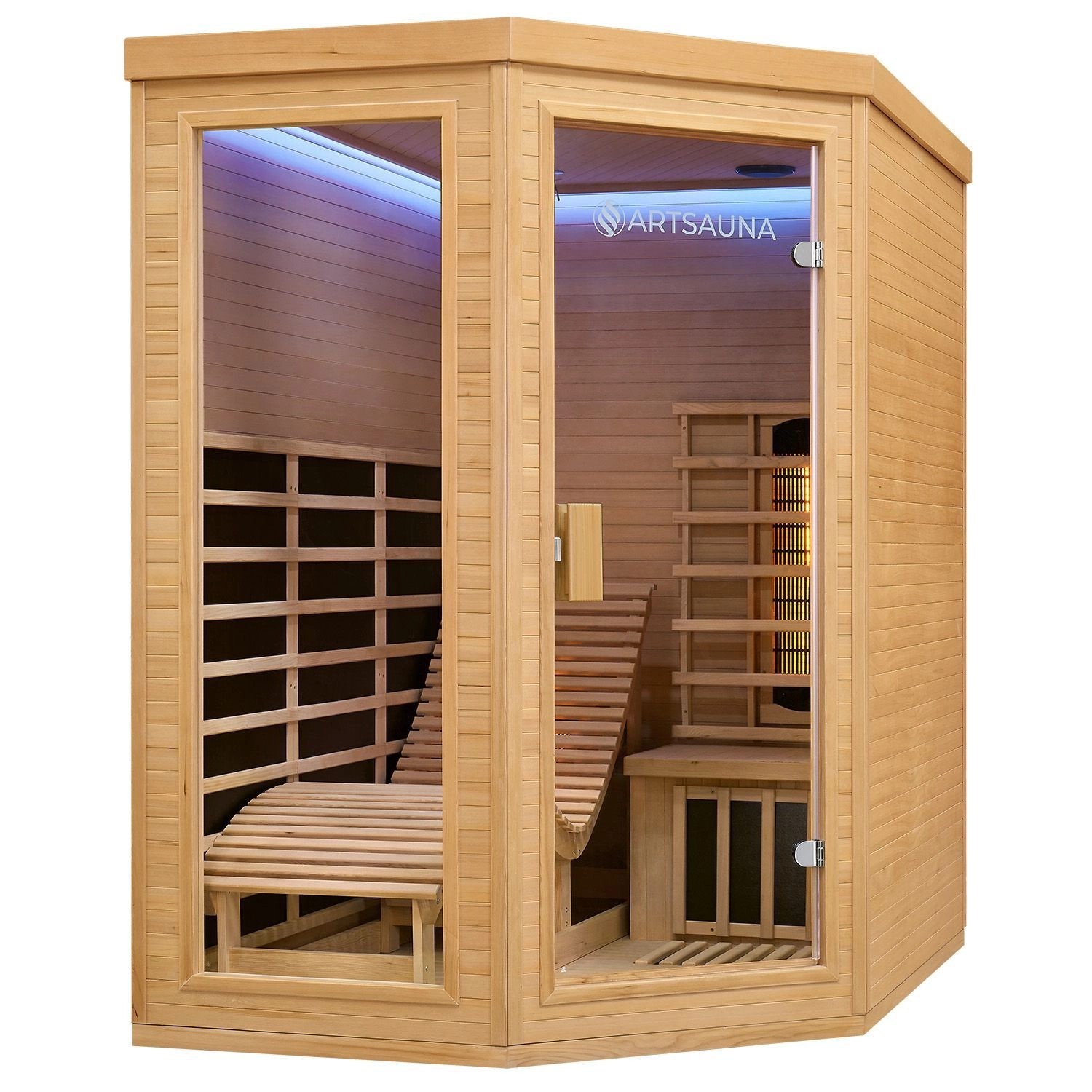 Artsauna Infrarotkabine Wärmekabine Kolding mit Triplex Heizsystem und Heml günstig online kaufen