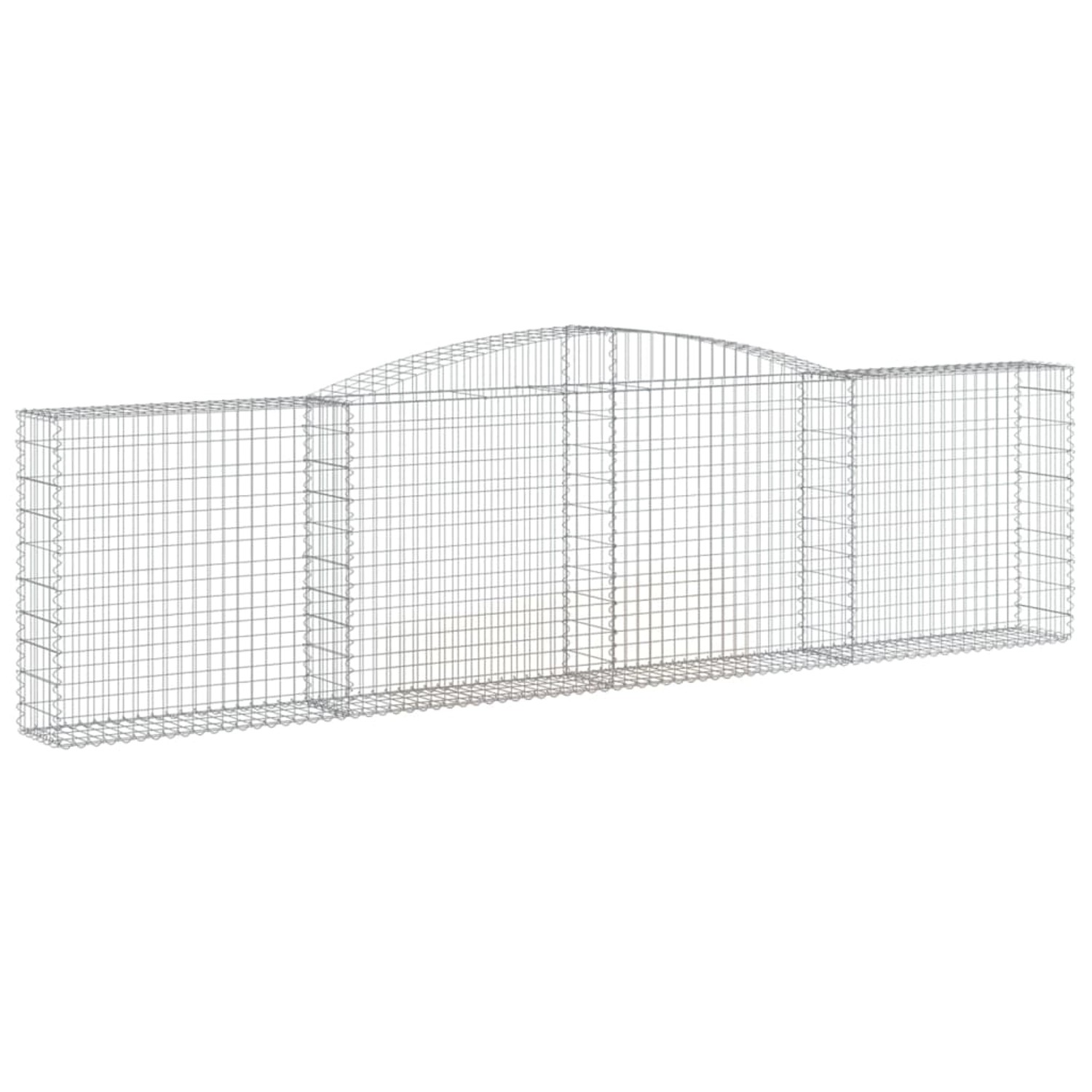 vidaXL Gabionen mit Hochbogen 5 Stk 400x30x100/120cm Eisen 1635374