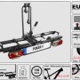 Eufab Fahrradträger Poker-F für 2 Fahrräder, Montage auf Anhängerkupplung.
