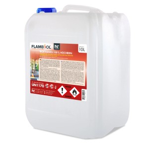 Kanister Flambiol Bioethanol 100% hochrein, 12 x 10 Liter für Kamine & Dekofeuer.