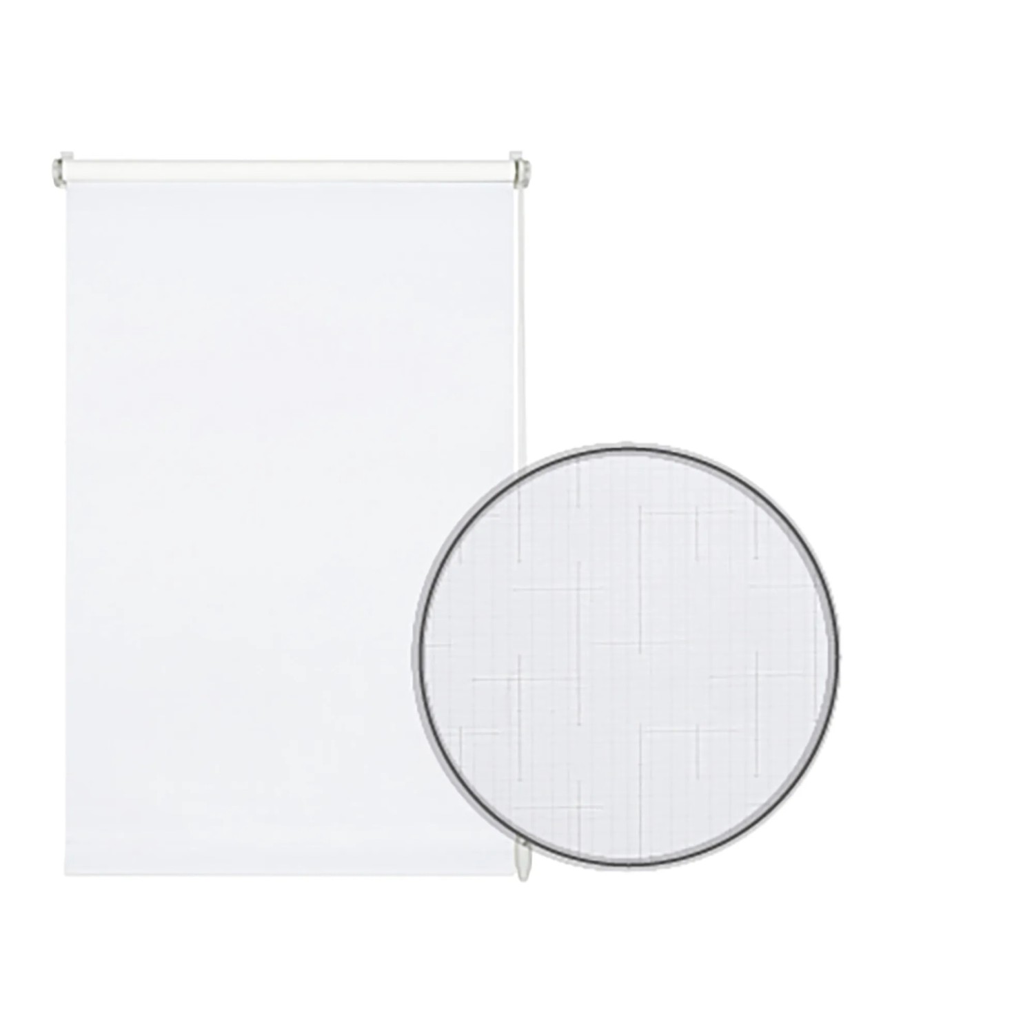 Gardinia EasyFix Rollo Uni, 100x150 cm, reinweiß strukturiert, zur einfachen Montage ohne Bohren.