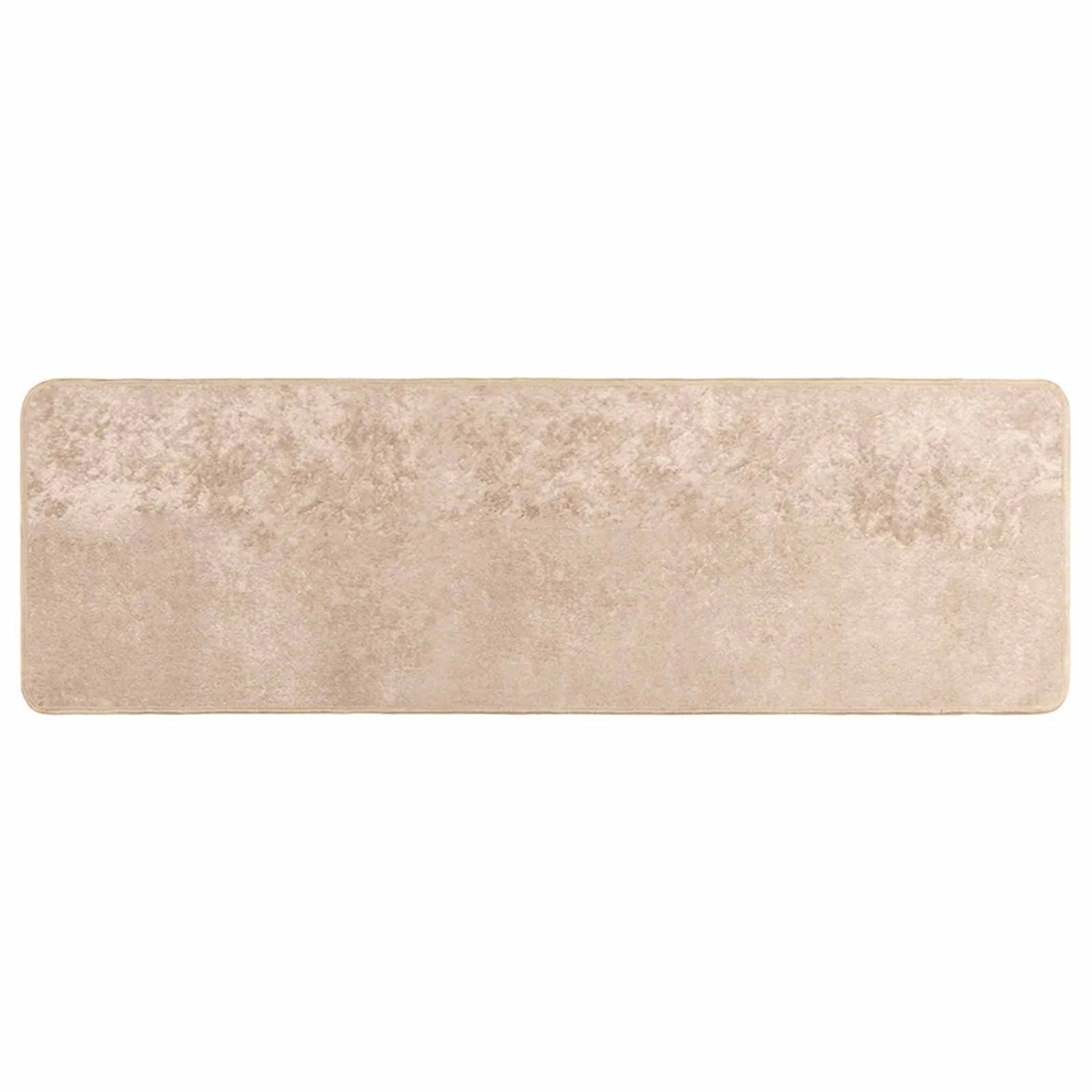 vidaXL Teppichläufer MARSA Beige 100 x 300 cm Polyester und PVC 42023093