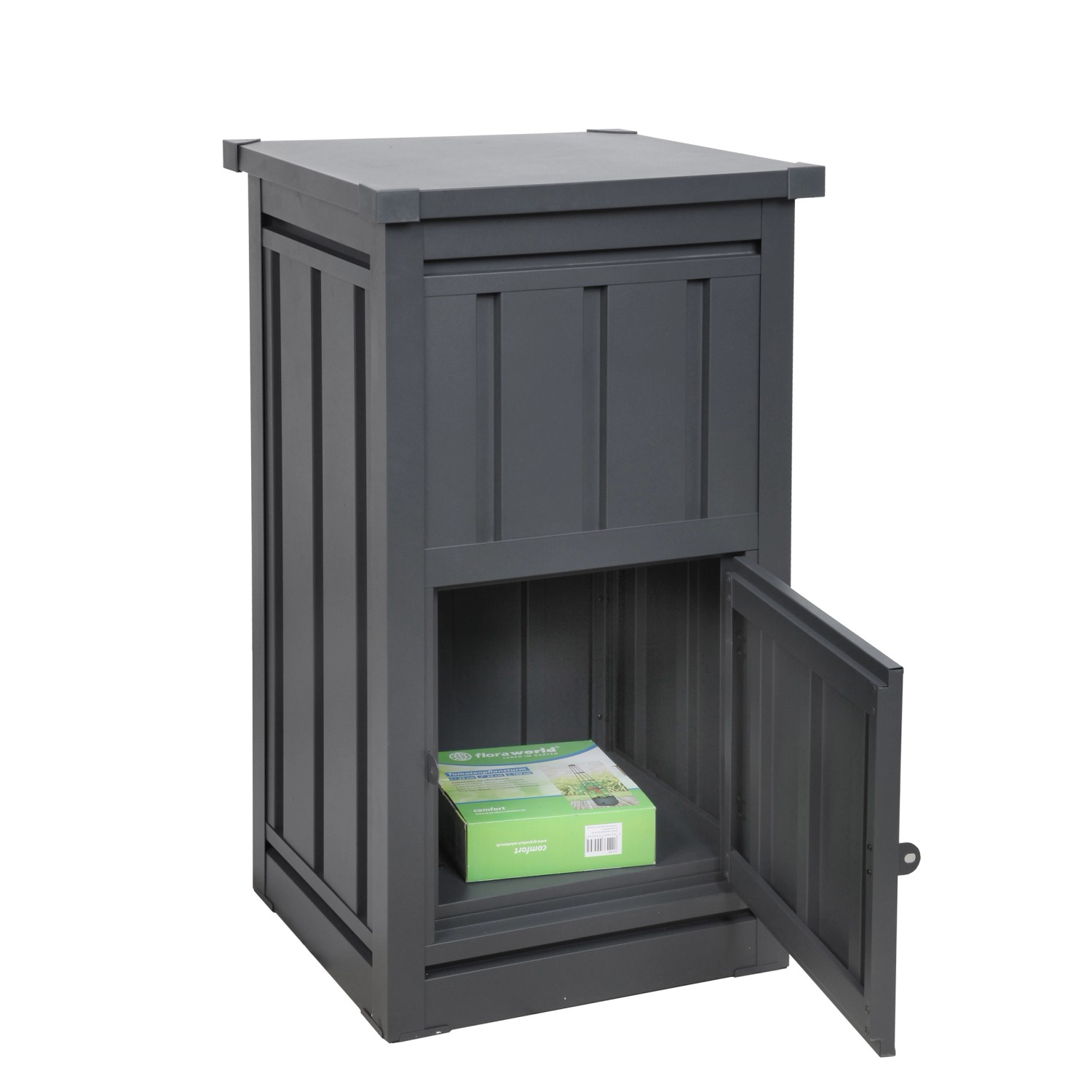 Thumbnail - Floraworld Paketbox Stahl Profiliert Abschließbar 109 x 63 x 55 cm Anthrazit