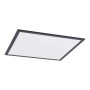 Schwarzes Lindby LED Panel Nelios für Wohnzimmer, 62x62cm.