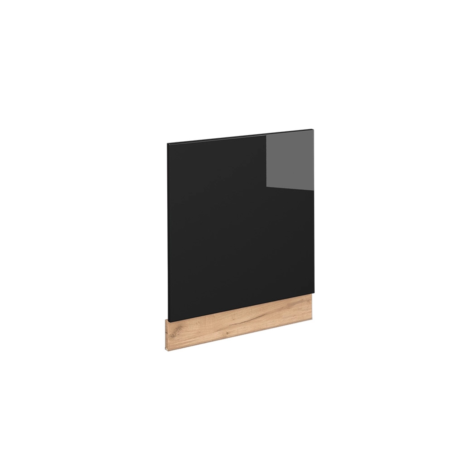 Thumbnail - Vicco Frontblende Fame-Line Schwarz-Eiche Hochglanz/Goldkraft Eiche 60 cm ohne Arbeitsplatte