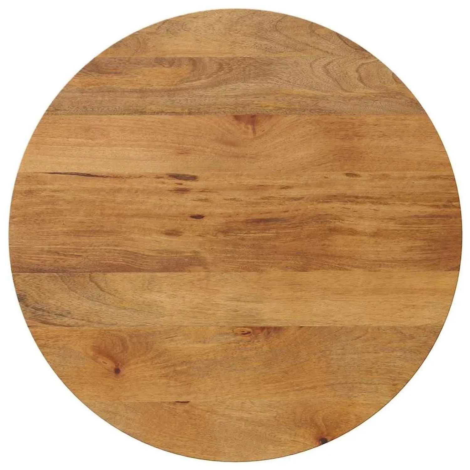 vidaXL Tischplatte Ø 70x2,5 cm Rund Massivholz Mango 370076