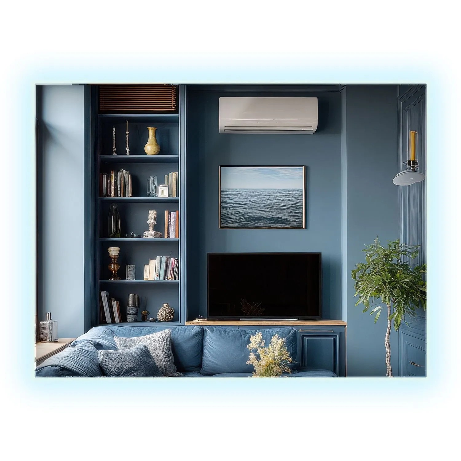 Wallfluent LED Spiegel 80x60 cm Rechteckige Form Mit Neutralweiß 4000K Beleuchtung Für Bad Wohnzimmer Und Flur
