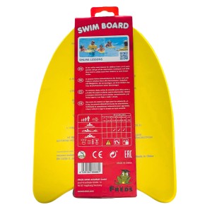 Gelbes Freds Swim Academy Schwimmbrett für Kinder (2-12 Jahre) zum Schwimmen lernen.