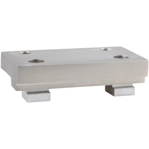 Mydeco Deckenhalterung für Gardinenstange in Edelstahl-Optik.