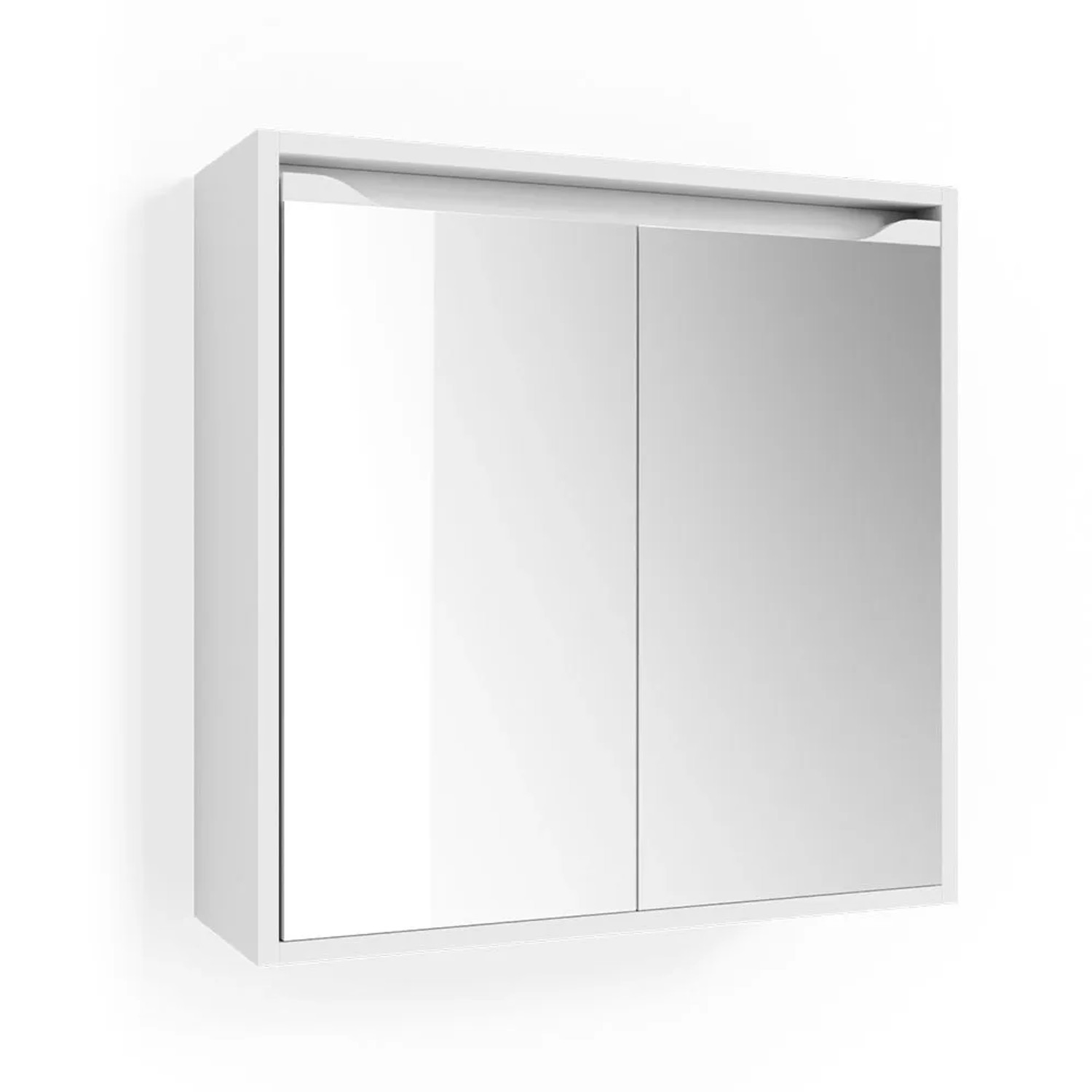 Vicco Badspiegelschrank Ruben Weiß 60 x 60
