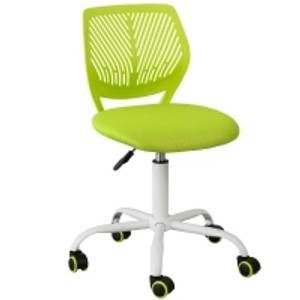 SoBuy Schreibtischstuhl Kinderstuhl Drehstuhl Höhenverstellbar Grün FST64-GR