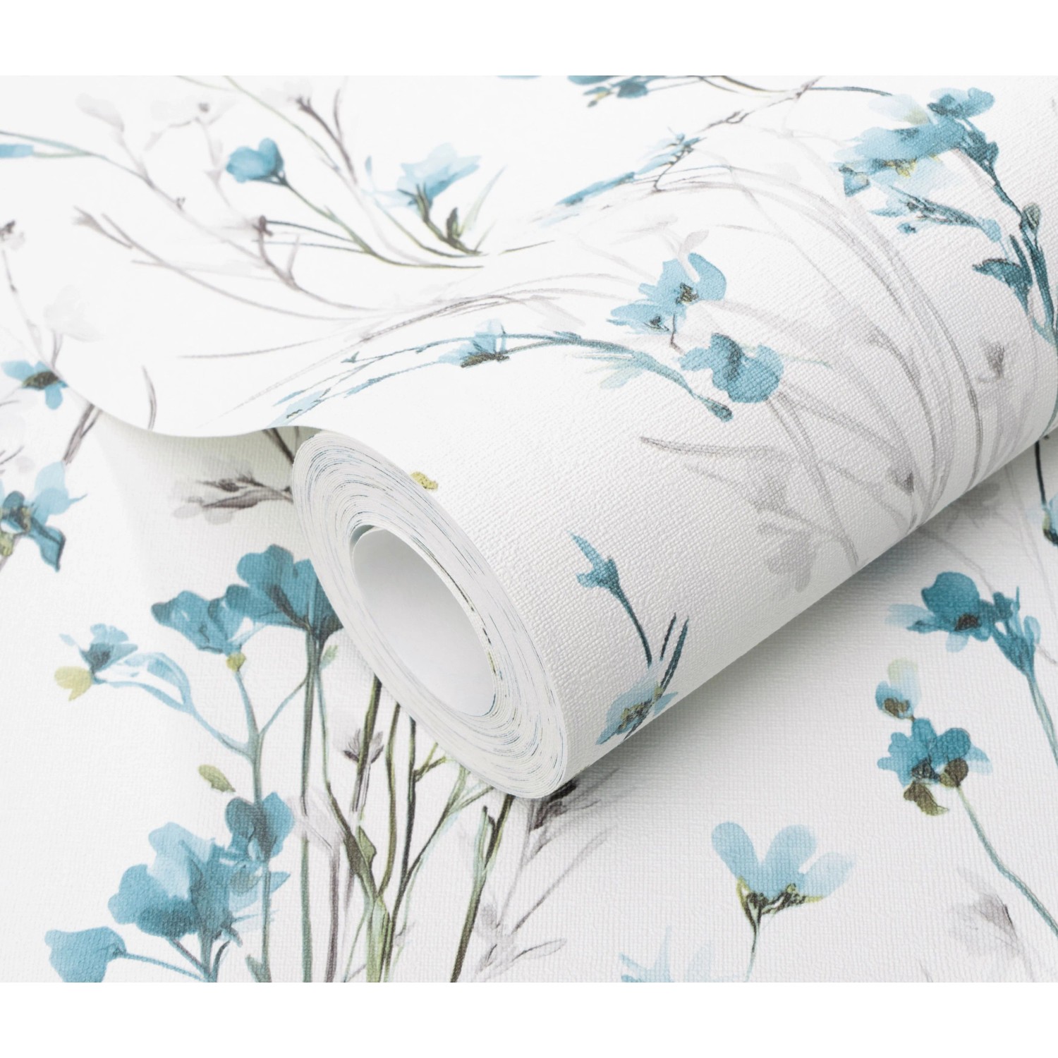Erismann Vliestapete Forest Dreams Bright Meadow 10,05 m x 0,53 m Türkis FSC®