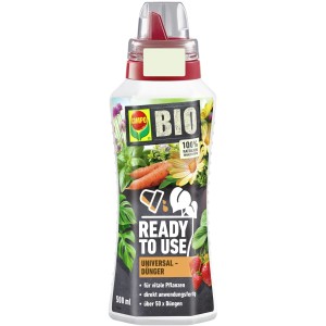 COMPO BIO Universaldünger, gebrauchsfertig, 500ml Flasche für Zimmer-, Balkon- und Kübelpflanzen.