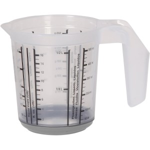 Keeeper Messkanne Massimo, 500ml, Nordic Grau, mit Skala und Anti-Rutsch-Funktion.