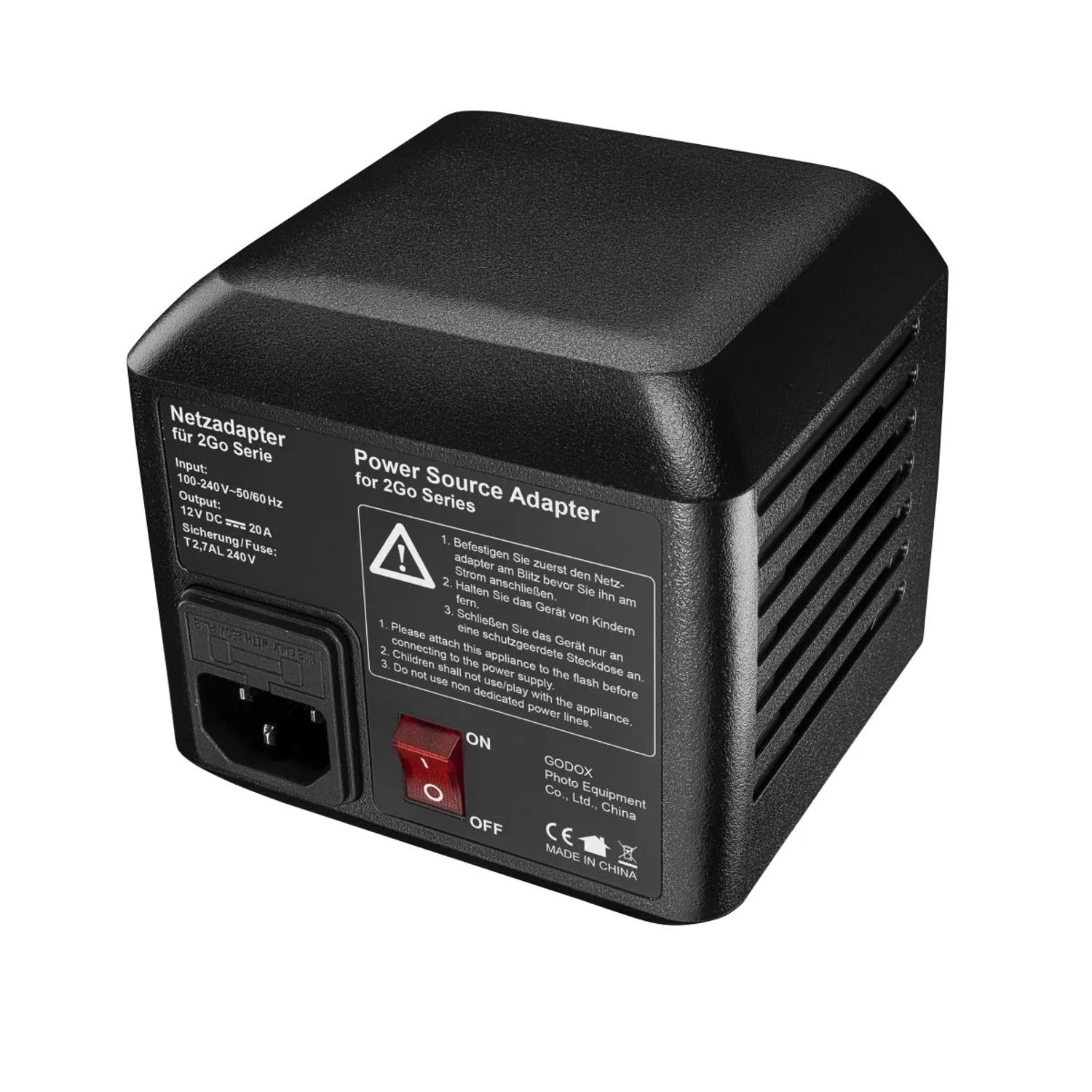 Walimex Pro Netzadapter 2Go Serie 104X100X90Mm 240W Flash2Go 600 Ttl Led2Go 60