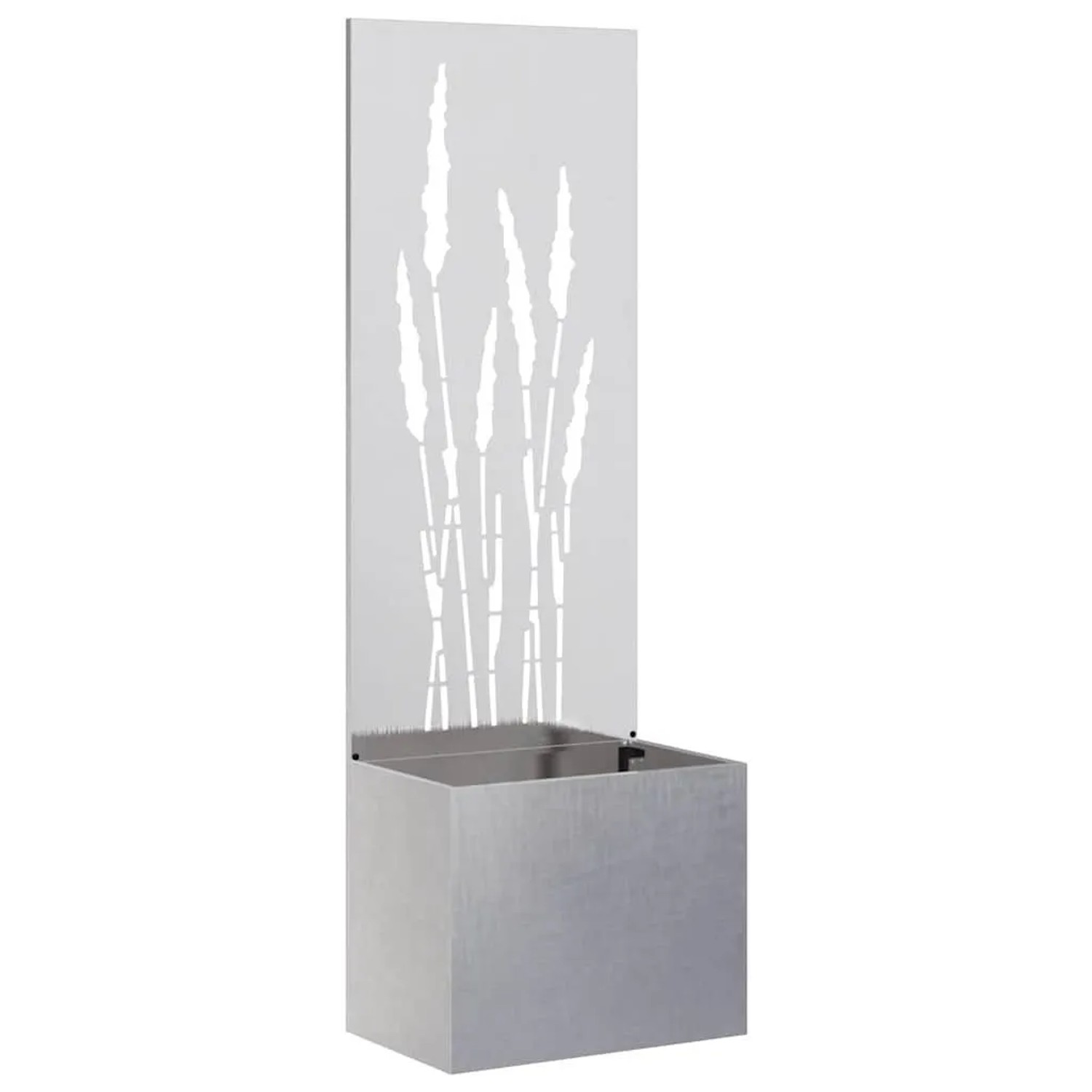 vidaXL Garten Sichtschutz-Leinwand Silber 50 x 140 cm Edelstahl 876466