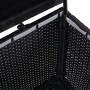 Proregal Poly-Rattan Kissenbox HxBxT 63x135x52cm Premium Schwarz 320L Gartentruhe Auflagenbox Truhe_6